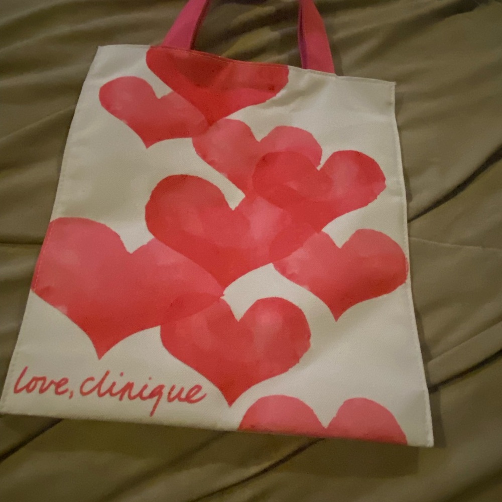 Clinique Red Heart Tote Bag